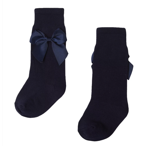 Bow Socks- Navy